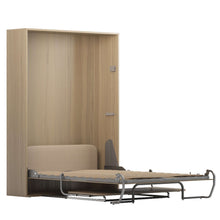 Load image into Gallery viewer, murphy bed with desk in wood color