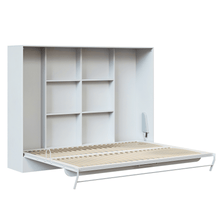 Load image into Gallery viewer, Tuscan White Horizontal Murphy Bed with Top Shelf (2023 Collection)