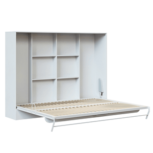 Tuscan White Horizontal Murphy Bed with Top Shelf (2023 Collection)