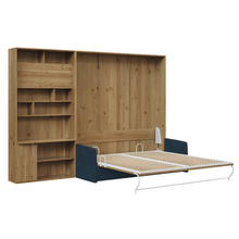 Load image into Gallery viewer, Furbo Light Oak 3 in 1 Murphy Bed (2023 Collection)