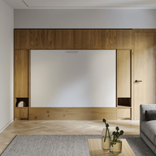 Load image into Gallery viewer, Normandy White Horizontal Murphy Bed (2023 Collection)