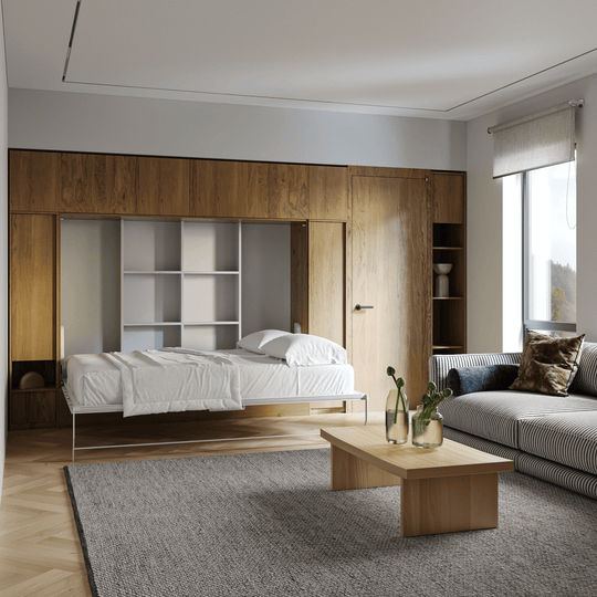 Normandy White Horizontal Murphy Bed (2023 Collection)