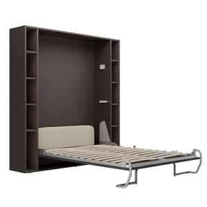 wall bed in brown color
