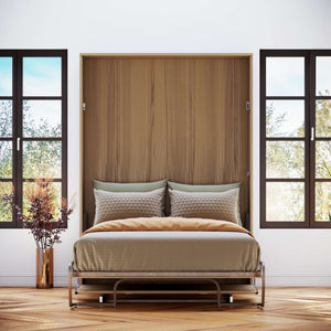murphy bed with desk (wood color)