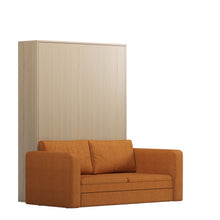 Load image into Gallery viewer, twin murphy bed with sofa