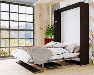 wall bed with desk queen size