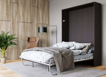 Load image into Gallery viewer, murphy bed in brown color