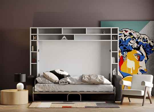 wall bed with sofa