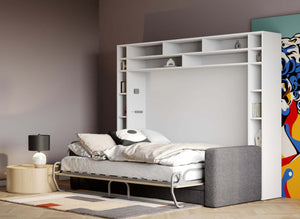 wall bed with couch