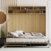 Load image into Gallery viewer, Miraldi Longa Light Oak - Wall Bed With Sofa &amp; Desk