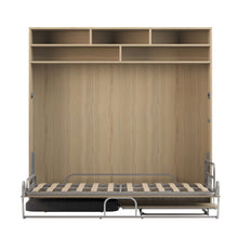 Load image into Gallery viewer, Miraldi Longa Light Oak - Wall Bed With Sofa &amp; Desk