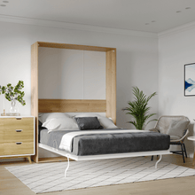 Load image into Gallery viewer, Aura - Light Oak &amp; White Mix Murphy Bed