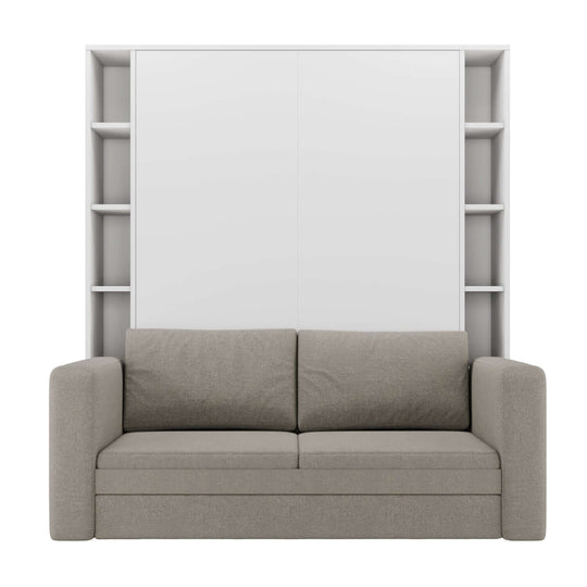 Luxoria White with Shelves and Sofa