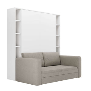 Luxoria White with Shelves and Sofa