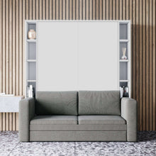 Load image into Gallery viewer, wall bed with grey sofa